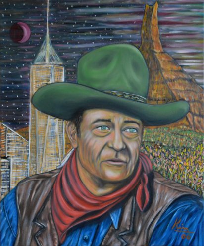 Oil Painting > The American > John Wayne